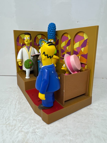 Simpsons World of Springfield First Church of Springfield Set Playmates Diorama