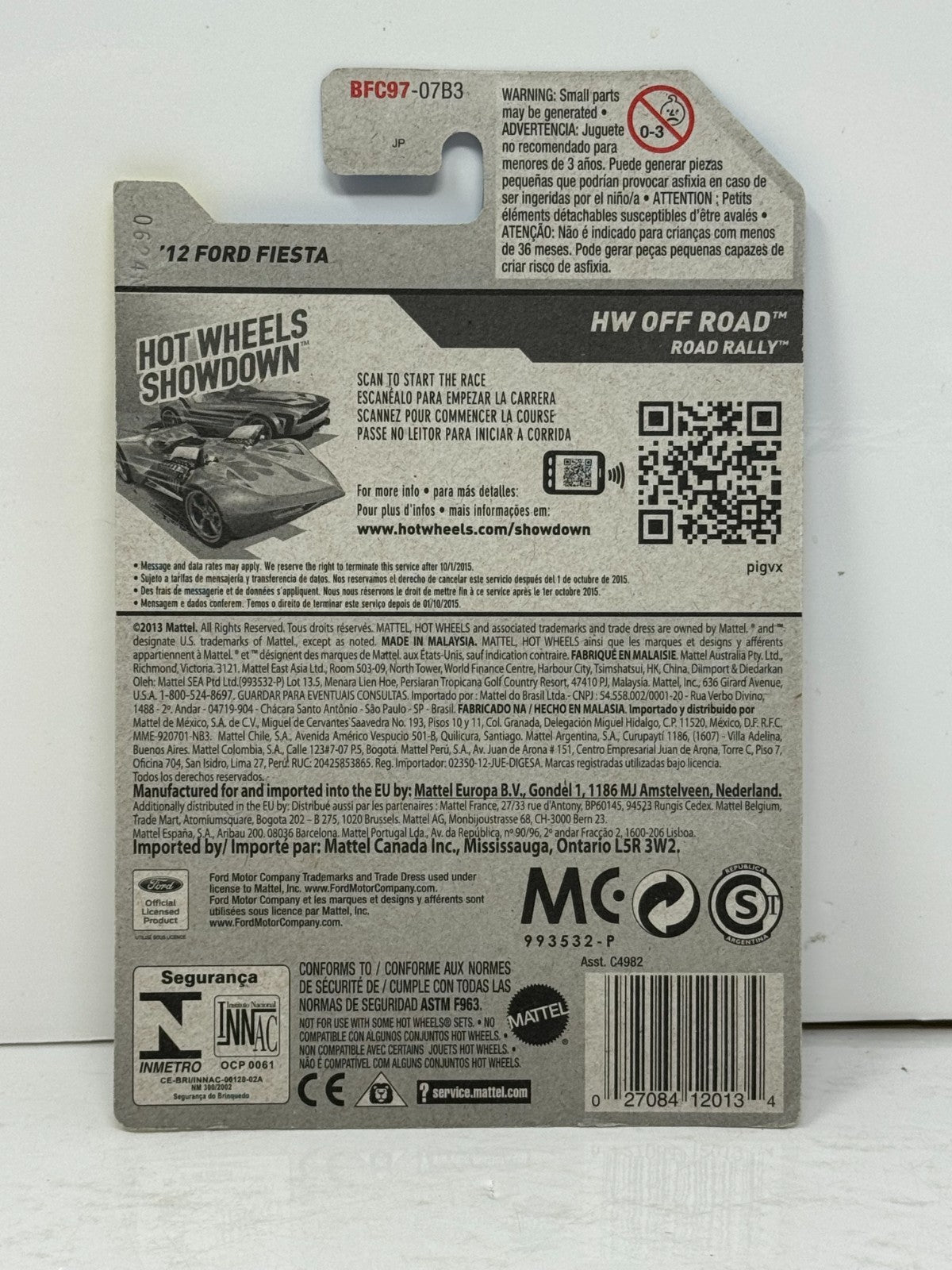 Hot Wheels Treasure Hunt HW Off-Road 2012 Ford Fiesta 1:64 Diecast