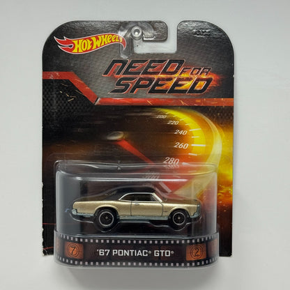 Hot Wheels Retro Entertainment Need For Speed 1967 Pontiac GTO 1:64 Diecast
