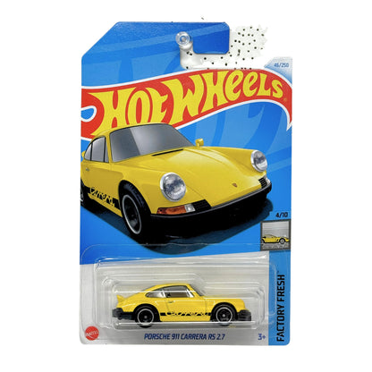 Hot Wheels Factory Fresh Porsche 911 Carrera RS 2.7 1:64 Diecast Yellow