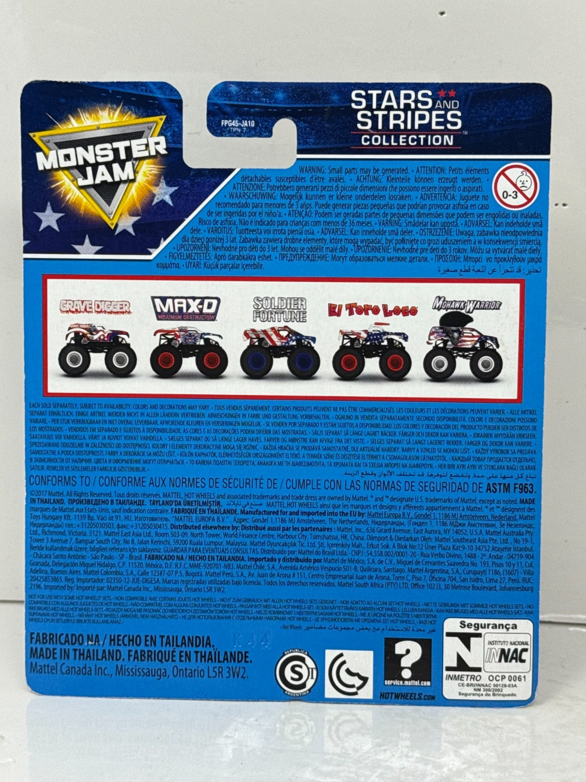 Hot Wheels Monster Jam Stars and Stripes Grave Digger 1:64 Diecast