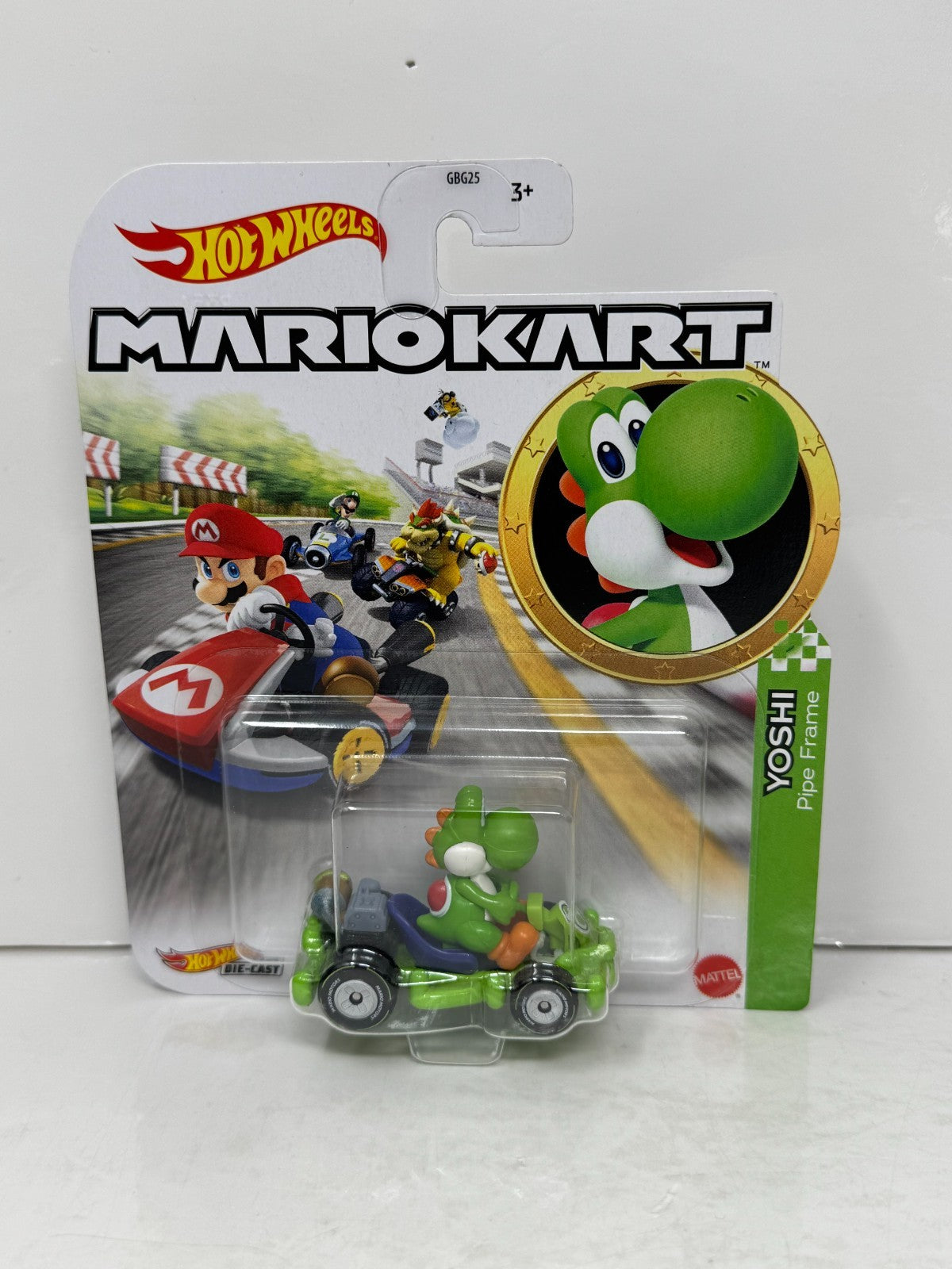 Hot Wheels Mario Kart Yoshi Pipe Frame 1:64 Diecast