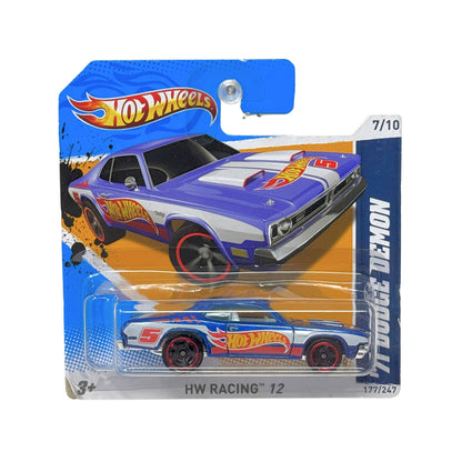 Hot Wheels Racing 1971 Dodge Demon 1:64 Diecast Short Card