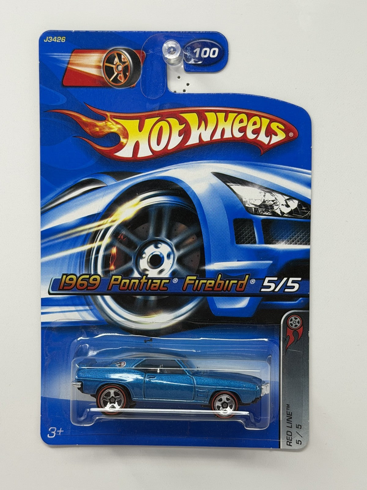 Hot Wheels Red Line 1969 Pontiac Firebird 1:64 Diecast Blue