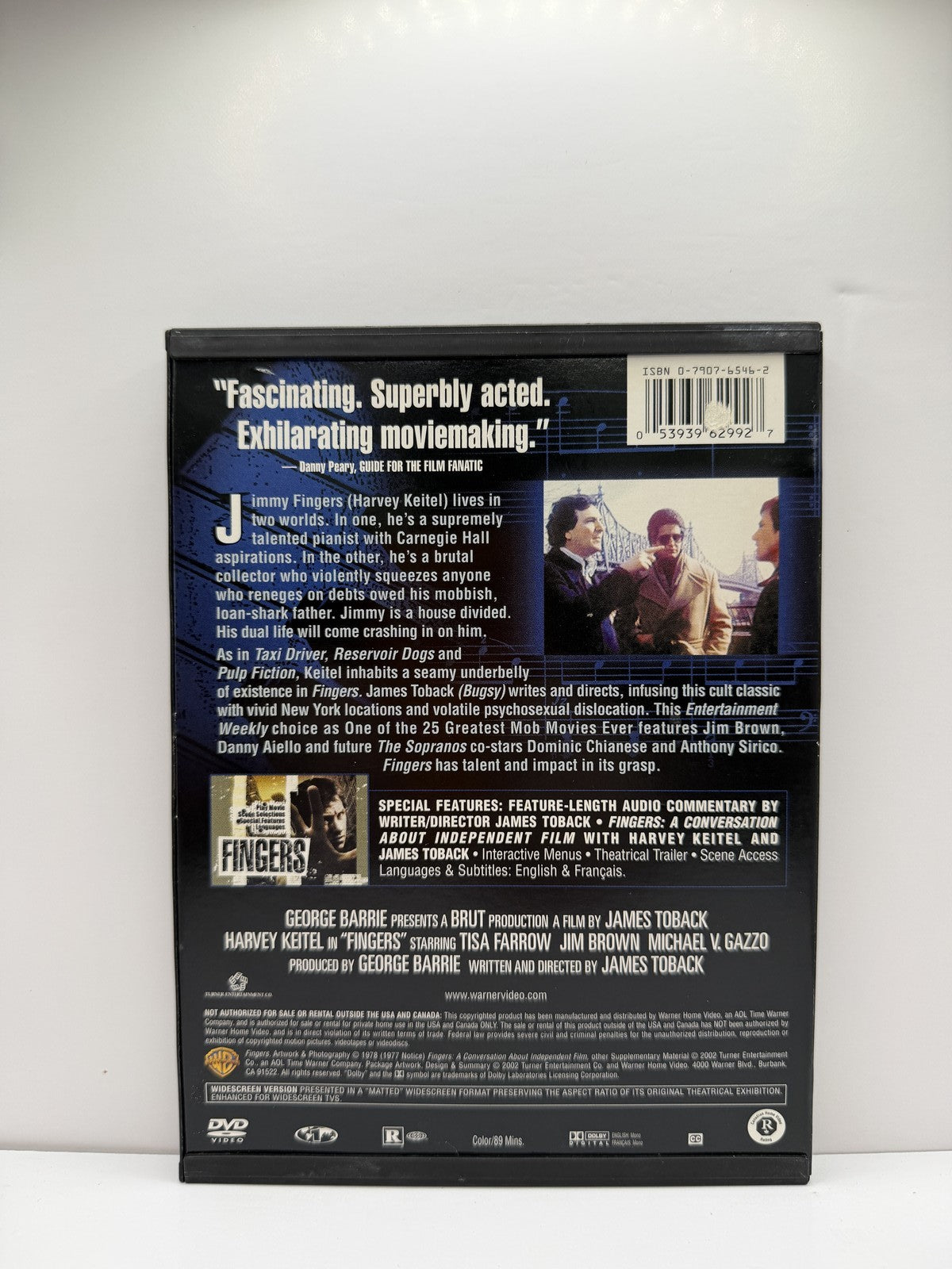 Fingers (DVD) Harvey Keitel Crime Drama