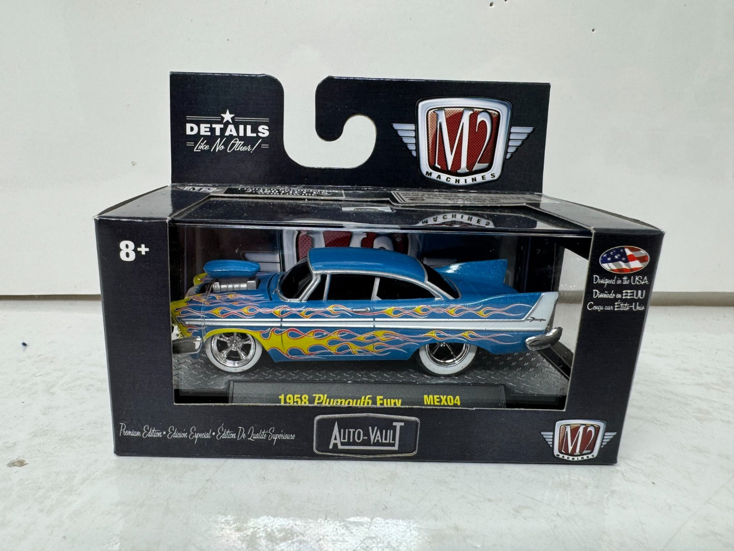 M2 Machines Auto Vault 1958 Plymouth Fury 1:64 Diecast