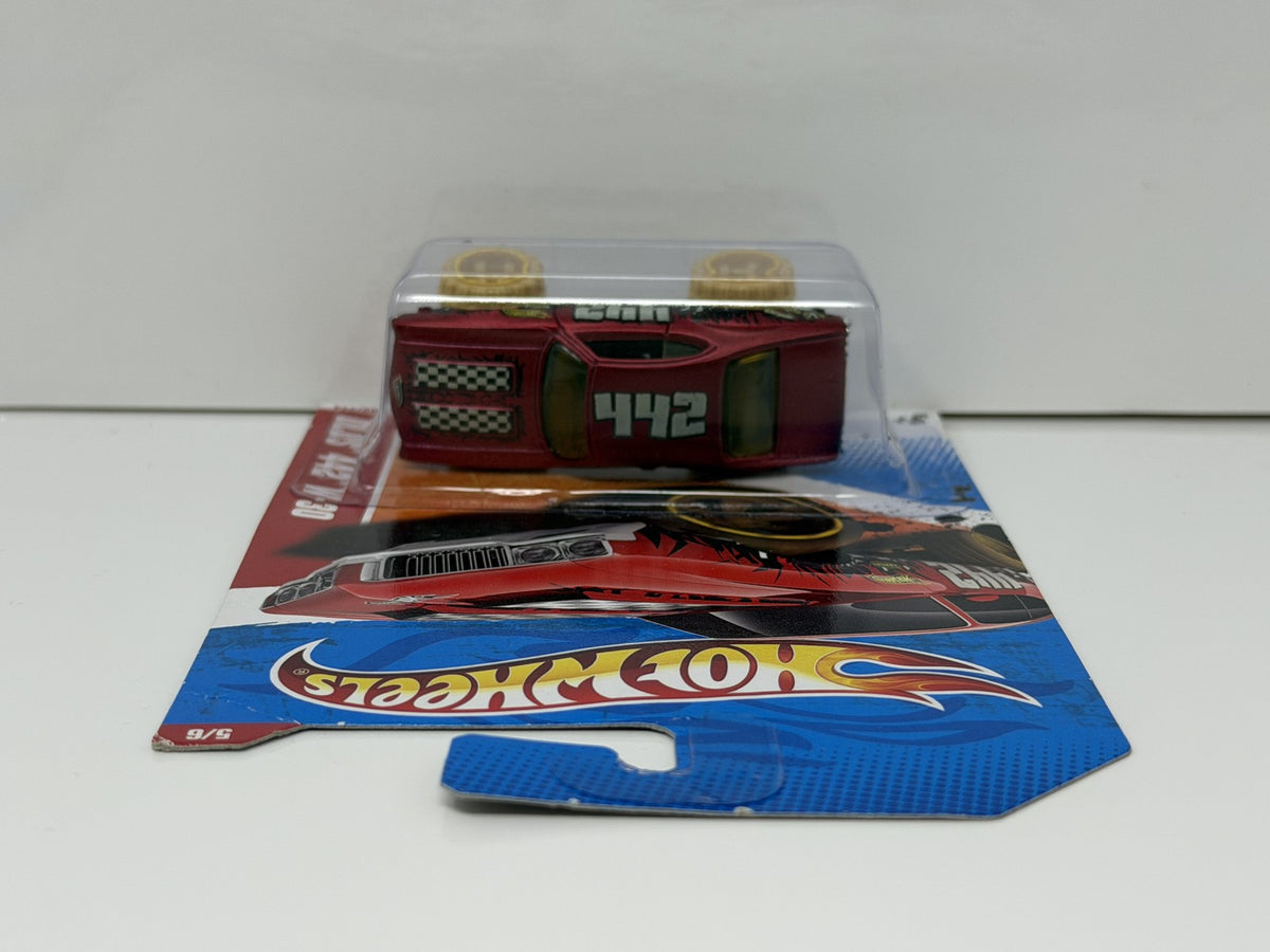 Hot Wheels Thrill Racers Desert Oldsmobile 442 W-30 1:64 Diecast Red