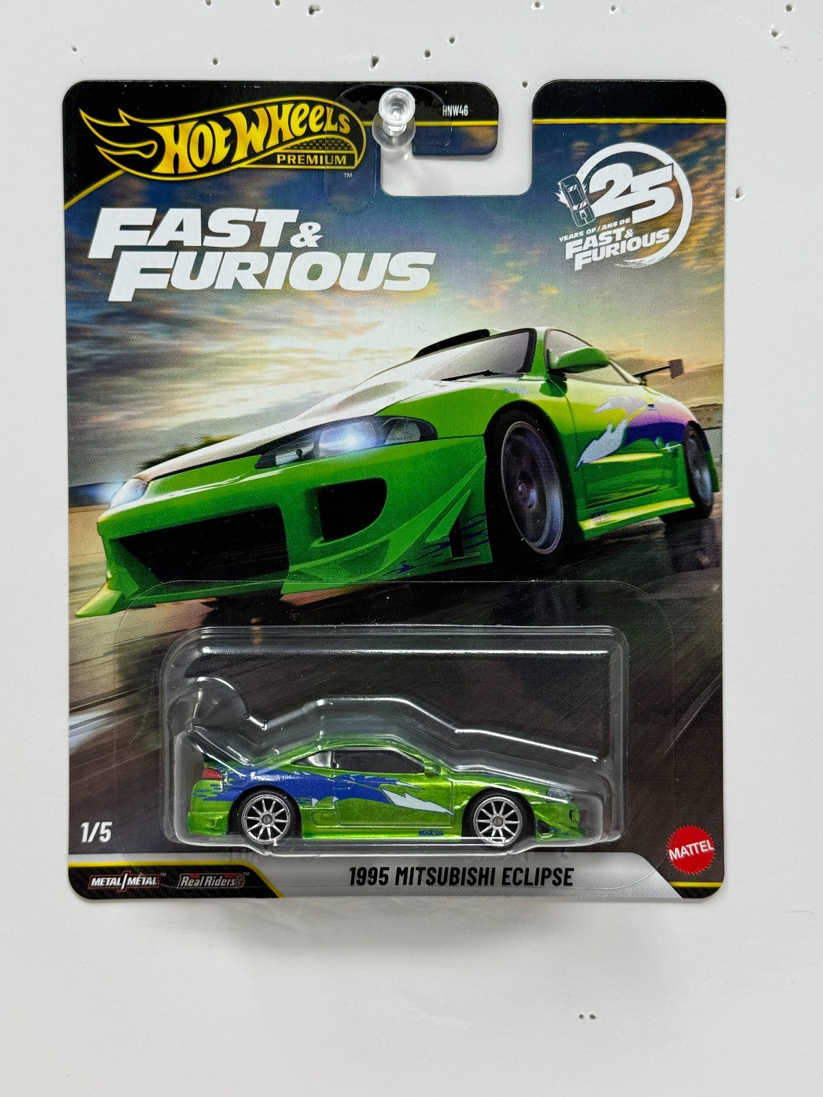 Hot Wheels Premium Fast & Furious 1995 Mitsubishi Eclipse 1:64 Diecast
