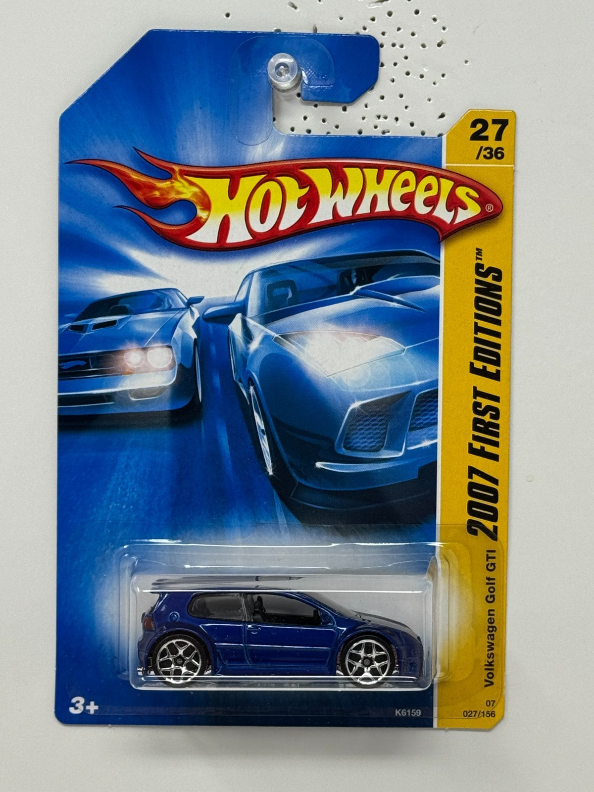 Hot Wheels 2007 First Editions Volkswagen Golf GTI Blue 1:64 Diecast