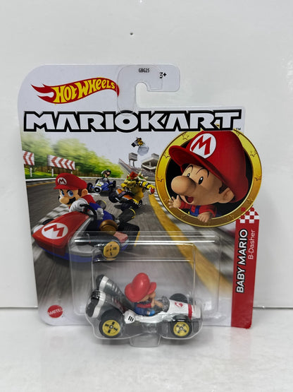 Hot Wheels Mario Kart Baby Mario B-Dasher 1:64 Diecast