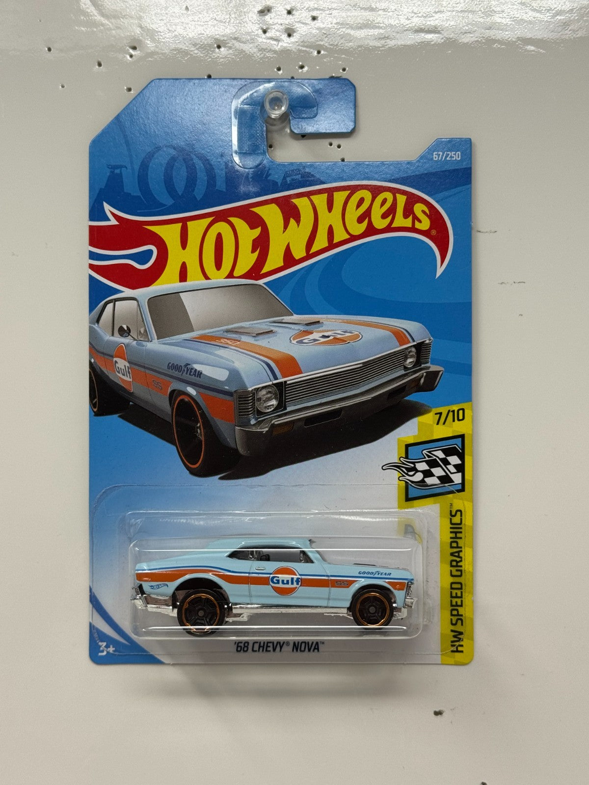 Hot Wheels HW Speed Graphics 1968 Chevy Nova 1:64 Diecast BASE ERROR