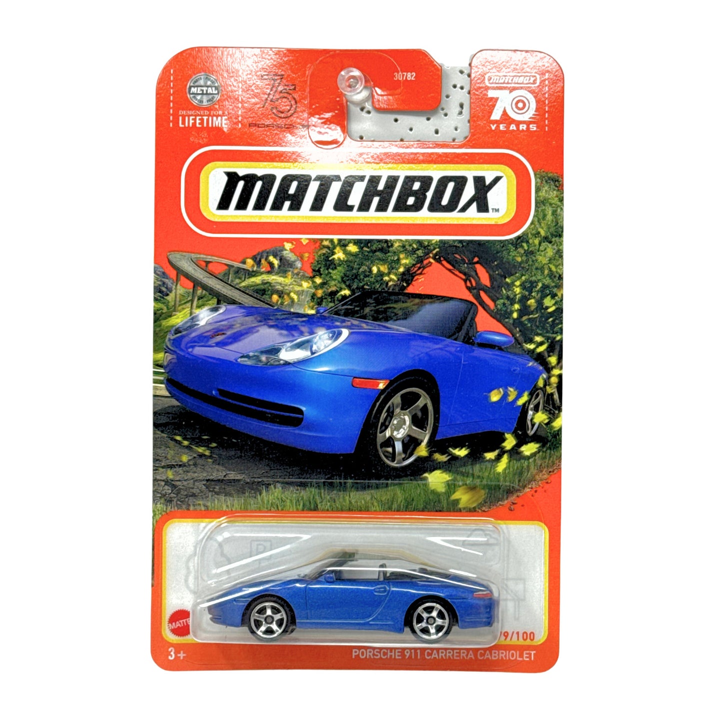 Matchbox Porsche 911 Carrera Cabriolet 1:64 Diecast Blue