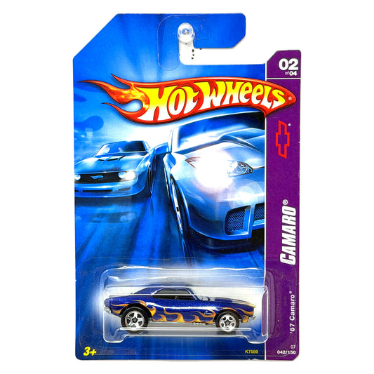 Hot Wheels Camaro 1967 Chevrolet Camaro 1:64 Diecast Blue Flame