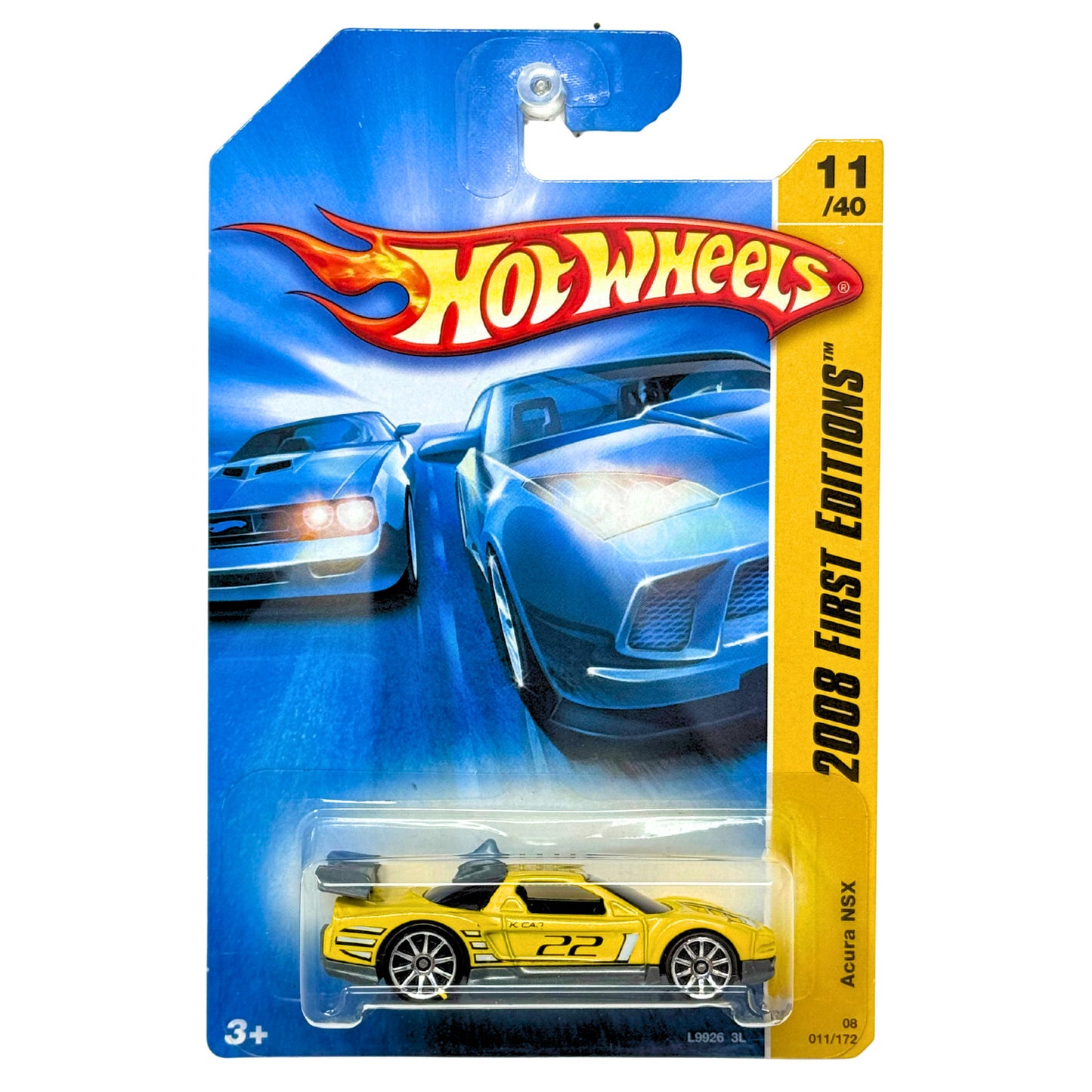 Hot Wheels 2008 First Editions Acura NSX 1:64 Diecast Yellow