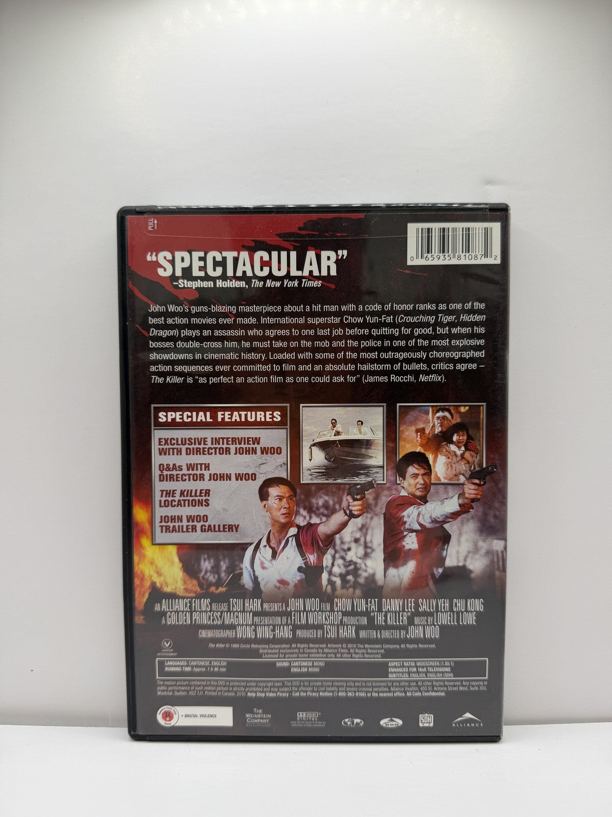 The Killer (DVD) Chow Yun-Fat John Woo Action
