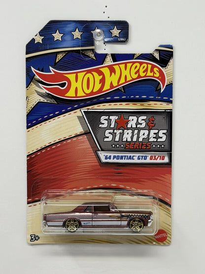 Hot Wheels Stars & Stripes 1964 Pontiac GTO 1:64 Diecast