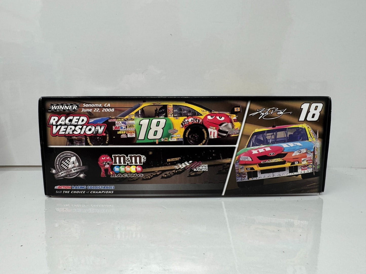 Action NASCAR #18 Kyle Busch M&M's Infineon Win 2008 Toyota Camry 1:24 Diecast