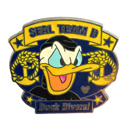 DLR Disney Donald Duck Seal Team D Duck Divers Armed Forces Trading Pin DC2S10