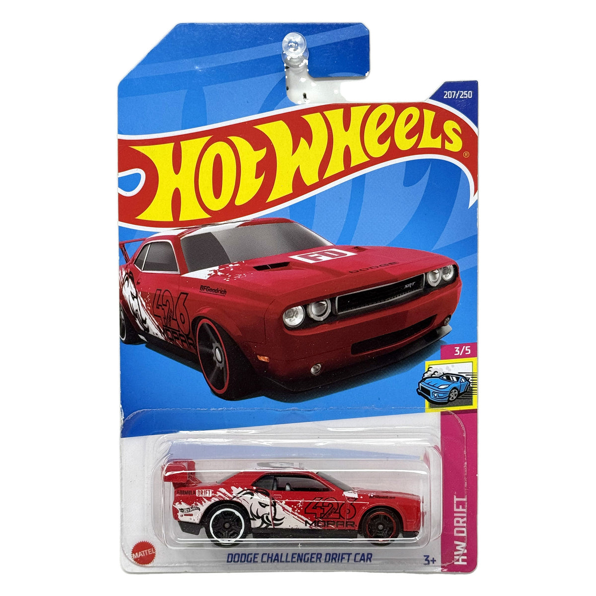 Hot Wheels Drift Dodge Challenger Drift Car 1:64 Diecast Red