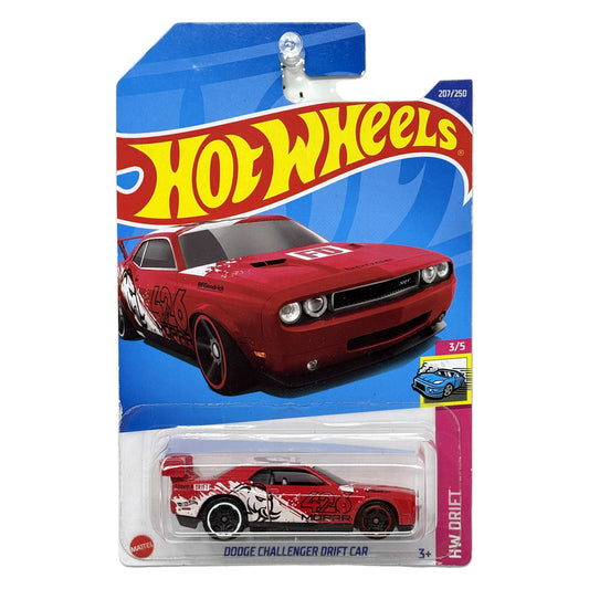 Hot Wheels Drift Dodge Challenger Drift Car 1:64 Diecast Red