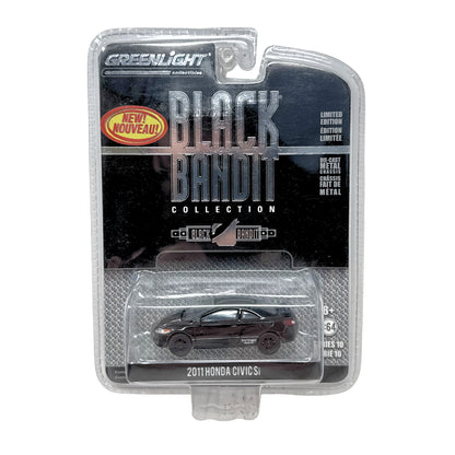 Greenlight Black Bandit Collection 2011 Honda Civic Si 1:64 Diecast RARE!!