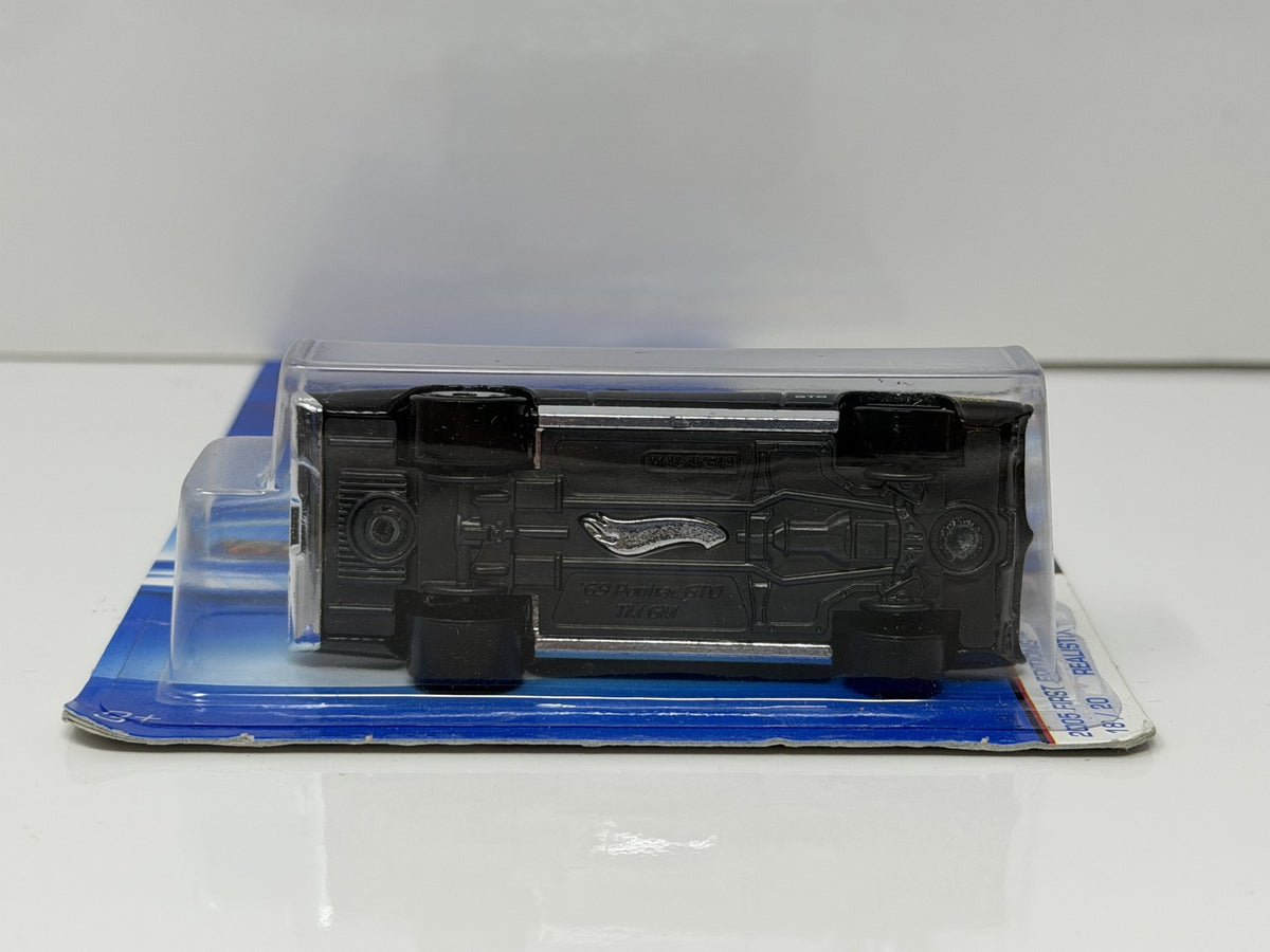 Hot Wheels Realistix 2005 First Editions 1969 Pontiac GTO 1:64 Diecast Black V2