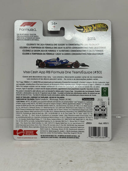 Hot Wheels Premium Formula 1 Visa Cash App RB F1 Team #30 1:64 Diecast