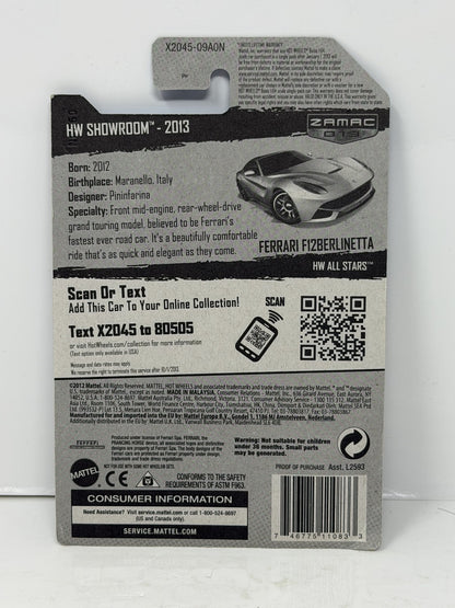 Hot Wheels ZAMAC HW Showroom Ferrari F12berlinetta 1:64 Diecast