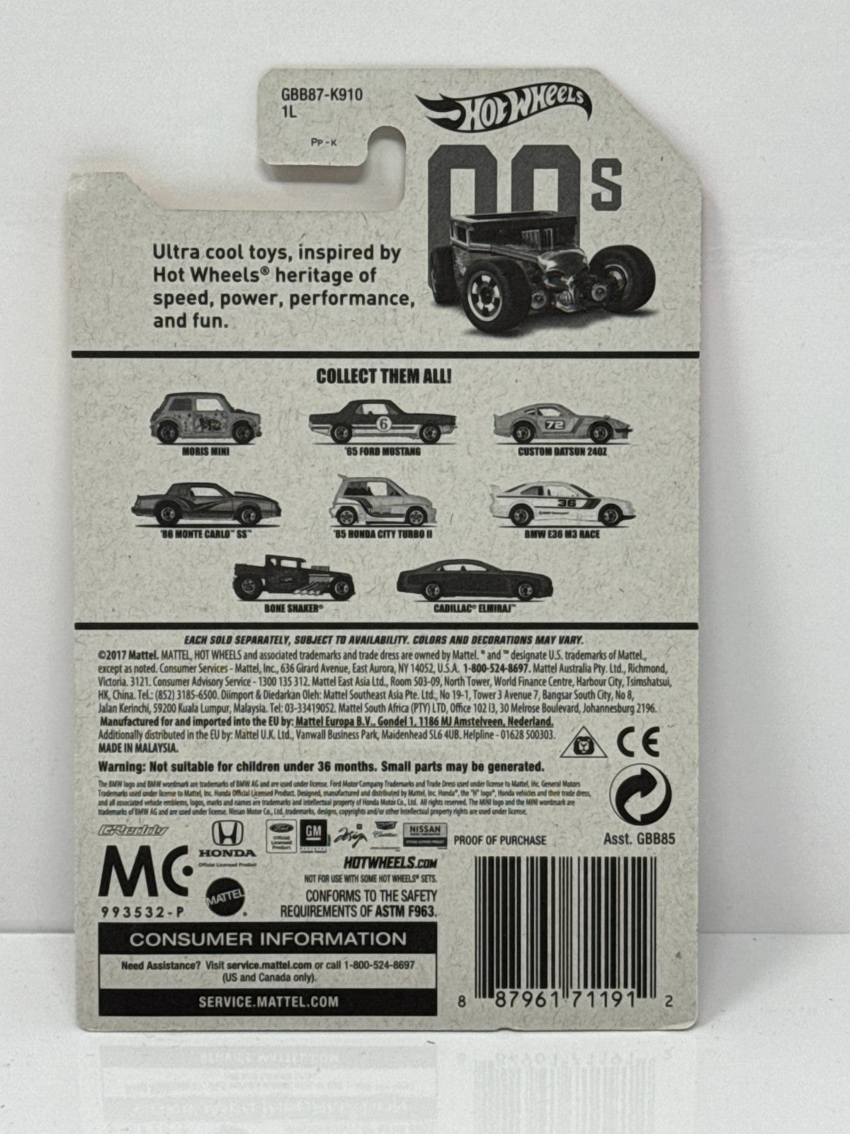 Hot Wheels 00s Bone Shaker 1:64 Diecast