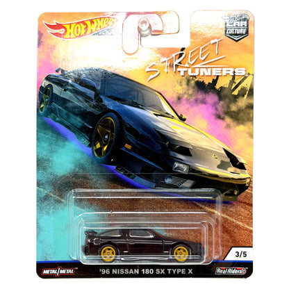Hot Wheels Premium Street Tuners 1996 Nissan 180SX Type X 1:64 Diecast