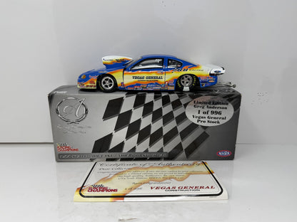 Racing Champions NHRA Greg Anderson Vegas General Pontiac Pro Stock 1:24 Diecast