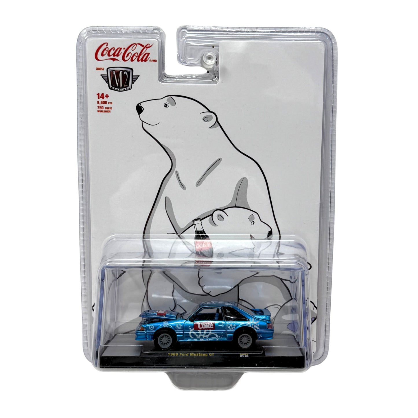 M2 Machines Coca-Cola 1988 Ford Mustang GT 1:64 Diecast