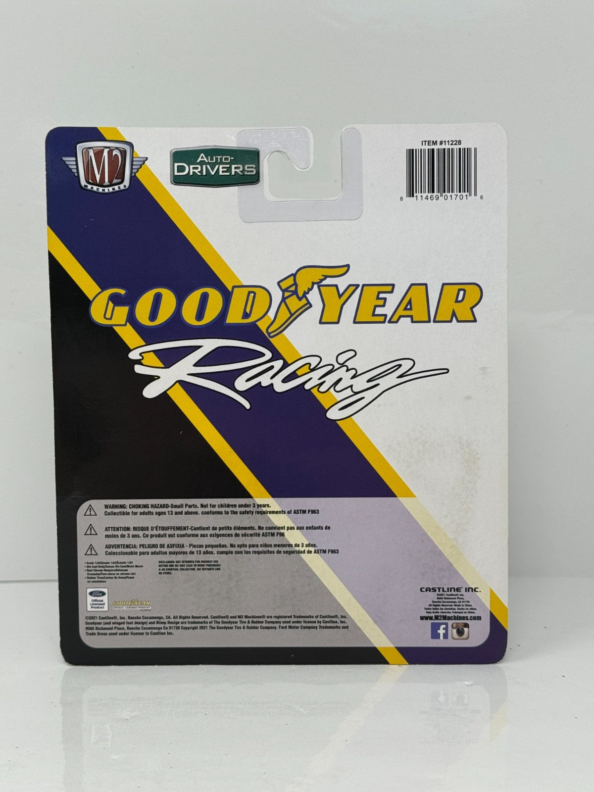 M2 Machines Goodyear Racing 1968 Ford Mustang GT 390 1:64 Diecast