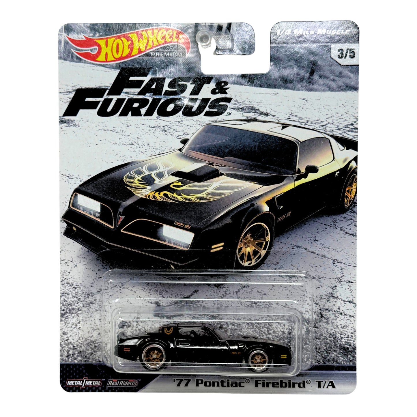 Hot Wheels Premium Fast & Furious 1977 Pontiac Firebird T/A 1:64 Diecast