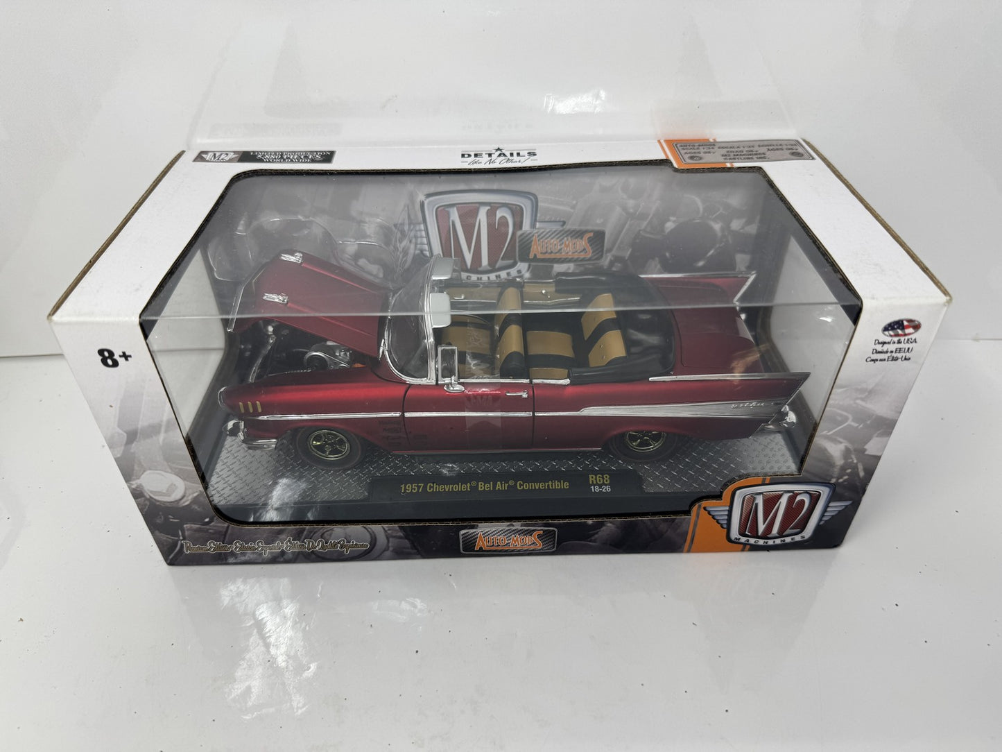 M2 Machines Auto Mods 1957 Chevrolet Bel Air Convertible 1:24 Diecast