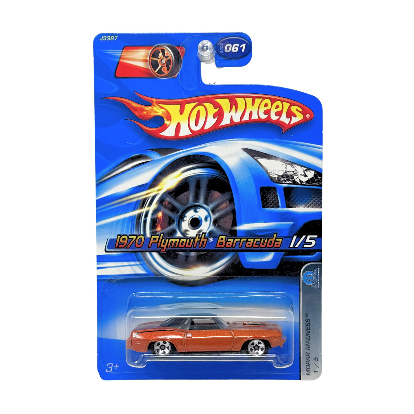 Hot Wheels Mopar Madness 1970 Plymouth Barracuda 1:64 Diecast Bronze V2