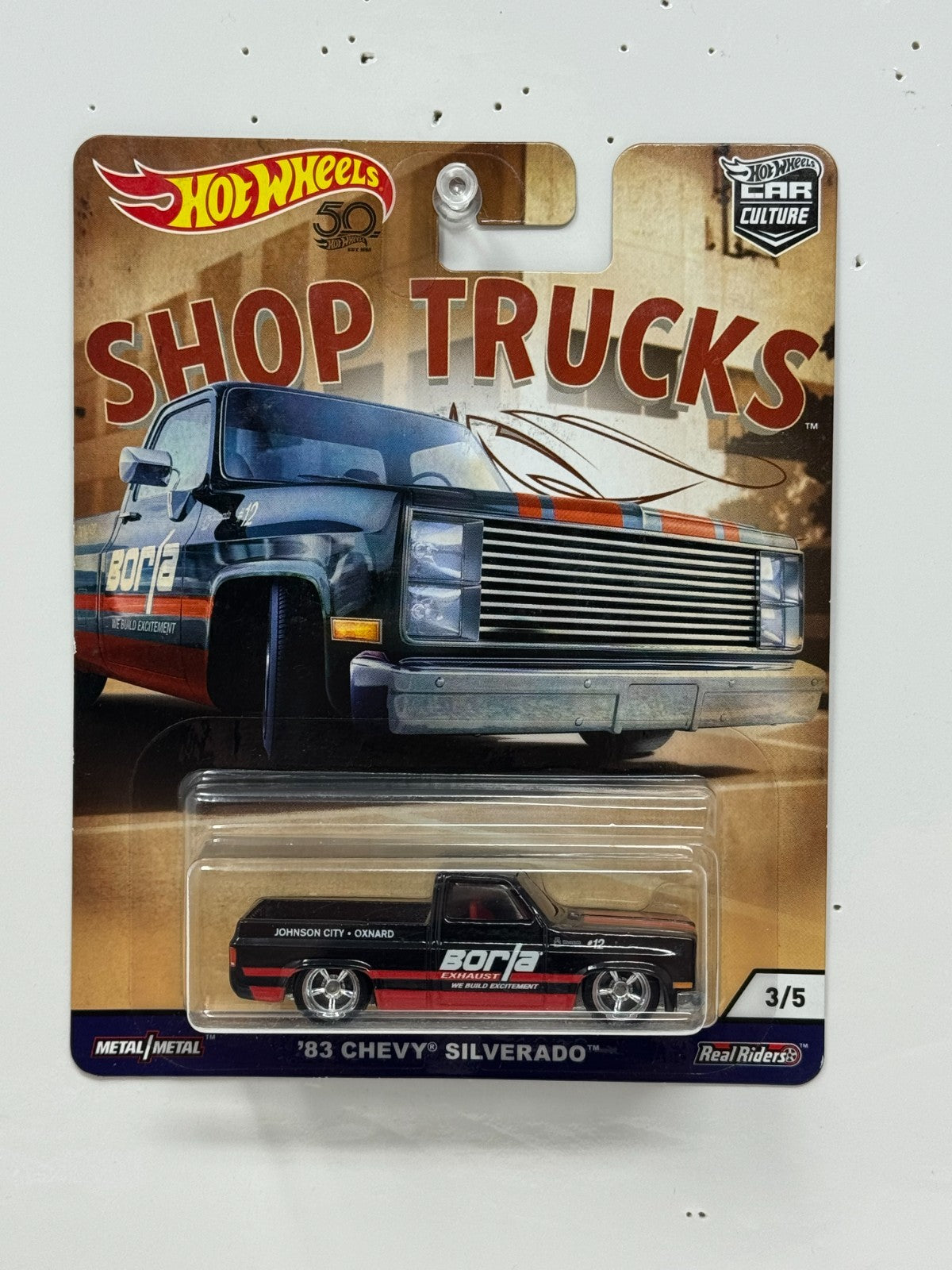Hot Wheels Premium Shop Trucks 1983 Chevy Silverado 1:64 Diecast