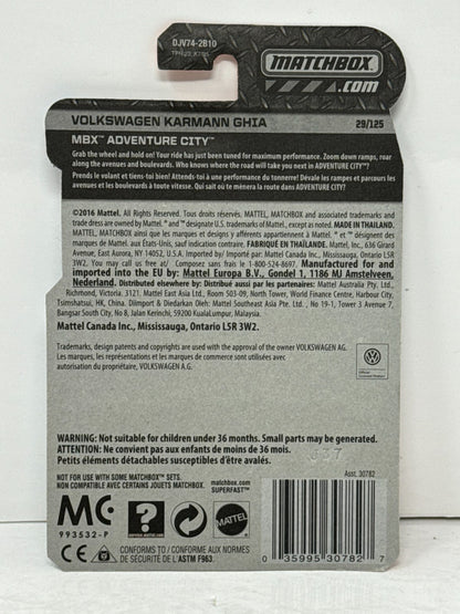 Matchbox Metal Series Volkswagen Karmann Ghia 1:64 Diecast