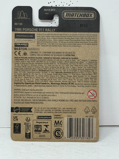Matchbox 1985 Porsche 911 Rally 1:64 Diecast