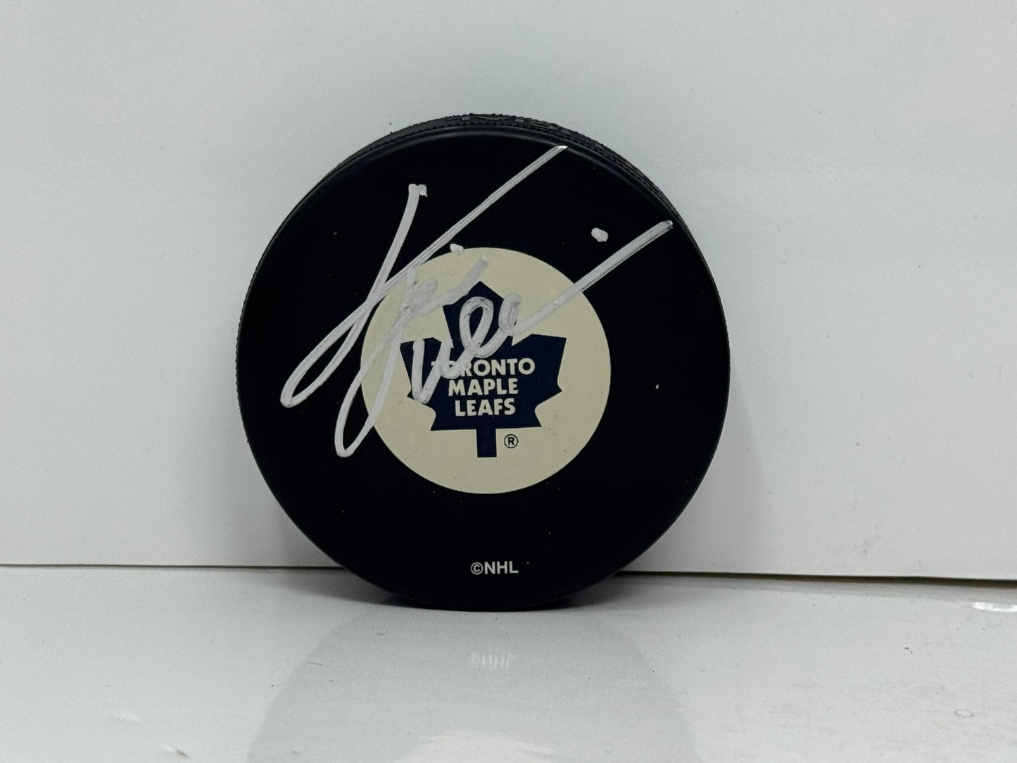 Tiger Williams Toronto Maple Leafs Signed NHL Autograph Puck Silver Auto