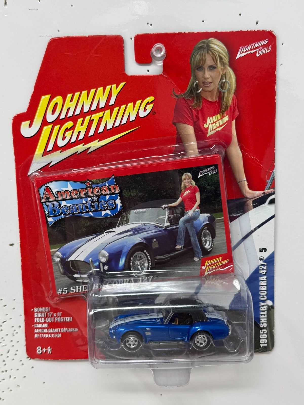 Johnny Lightning American Beauties 1965 Shelby Cobra 427 1:64 Diecast