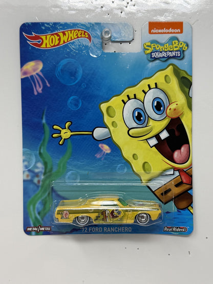Hot Wheels SpongeBob SquarePants 1972 Ford Ranchero 1:64 Diecast Real Riders