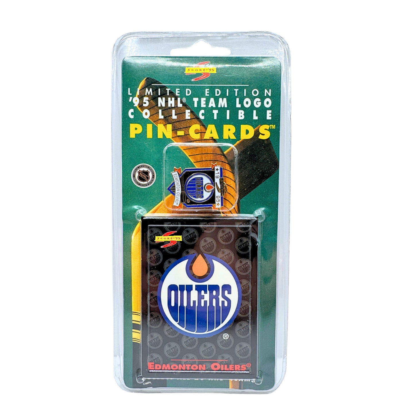 Edmonton Oilers 1995 Score Pin-Cards NHL Team Logo Lapel Pin