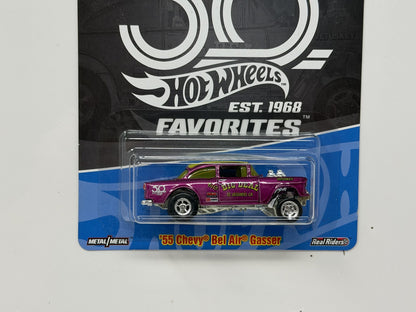 Hot Wheels 50th Favorites 1955 Chevrolet Bel Air Gasser 1:64 Diecast Real Riders