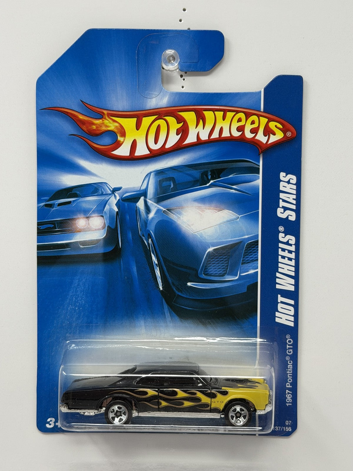 Hot Wheels Hot Wheels Stars 1967 Pontiac GTO 1:64 Diecast Black Flames