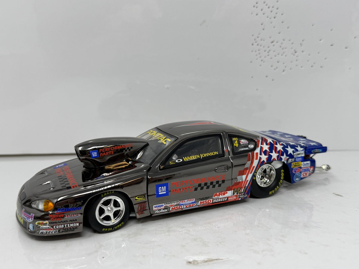 Racing Champions NHRA Warren Johnson Pontiac Pro Stock Gun Metal 1:24 Diecast