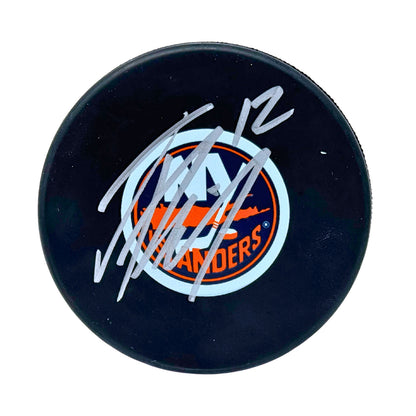Josh Bailey New York Islanders Signed NHL Autograph Puck Silver Auto