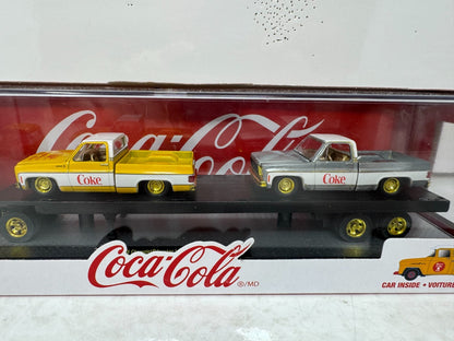 M2 Machines Auto Haulers Chevrolet Pickup Truck Set Coca-Cola 164 Diecast Custom