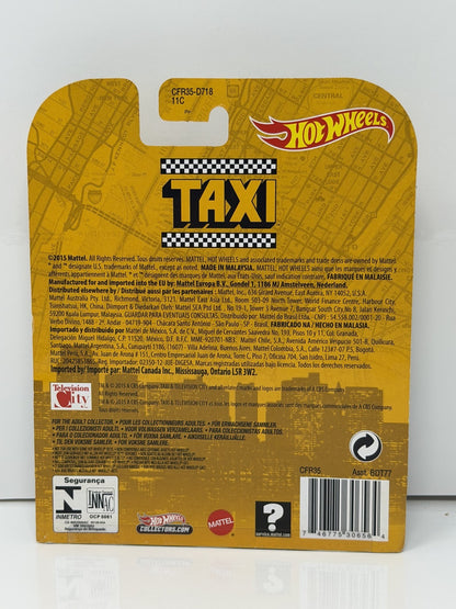 Hot Wheels Retro Entertainment Taxi 1974 Checker Taxi Cab 1:64 Diecast Yellow