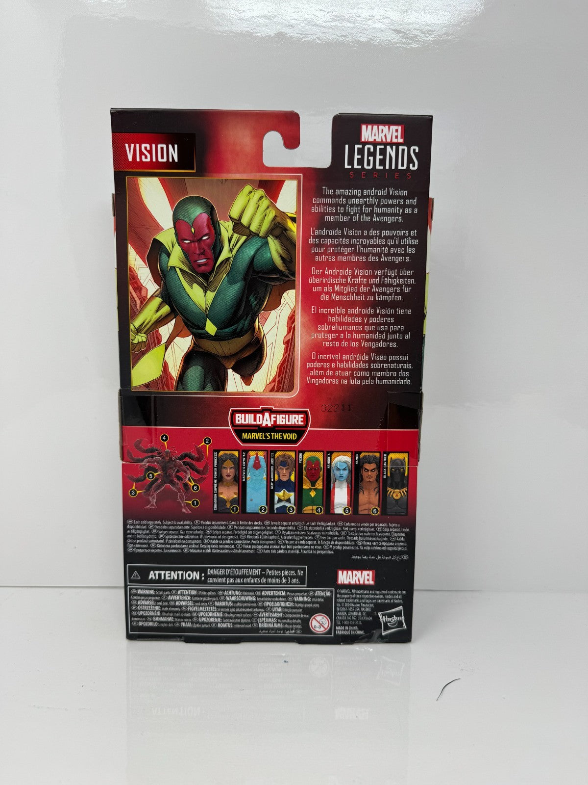Marvel Legends Vision Action Figure w/ The Void BAF Piece